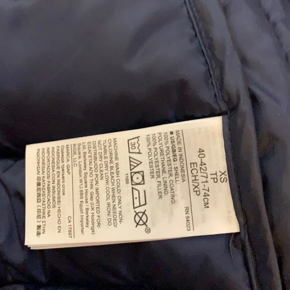 GAP jacket fall green quilted Herringbone XS - Picture 10 of 12